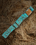 Hawaiian Blue Dog Collar & Leash Set