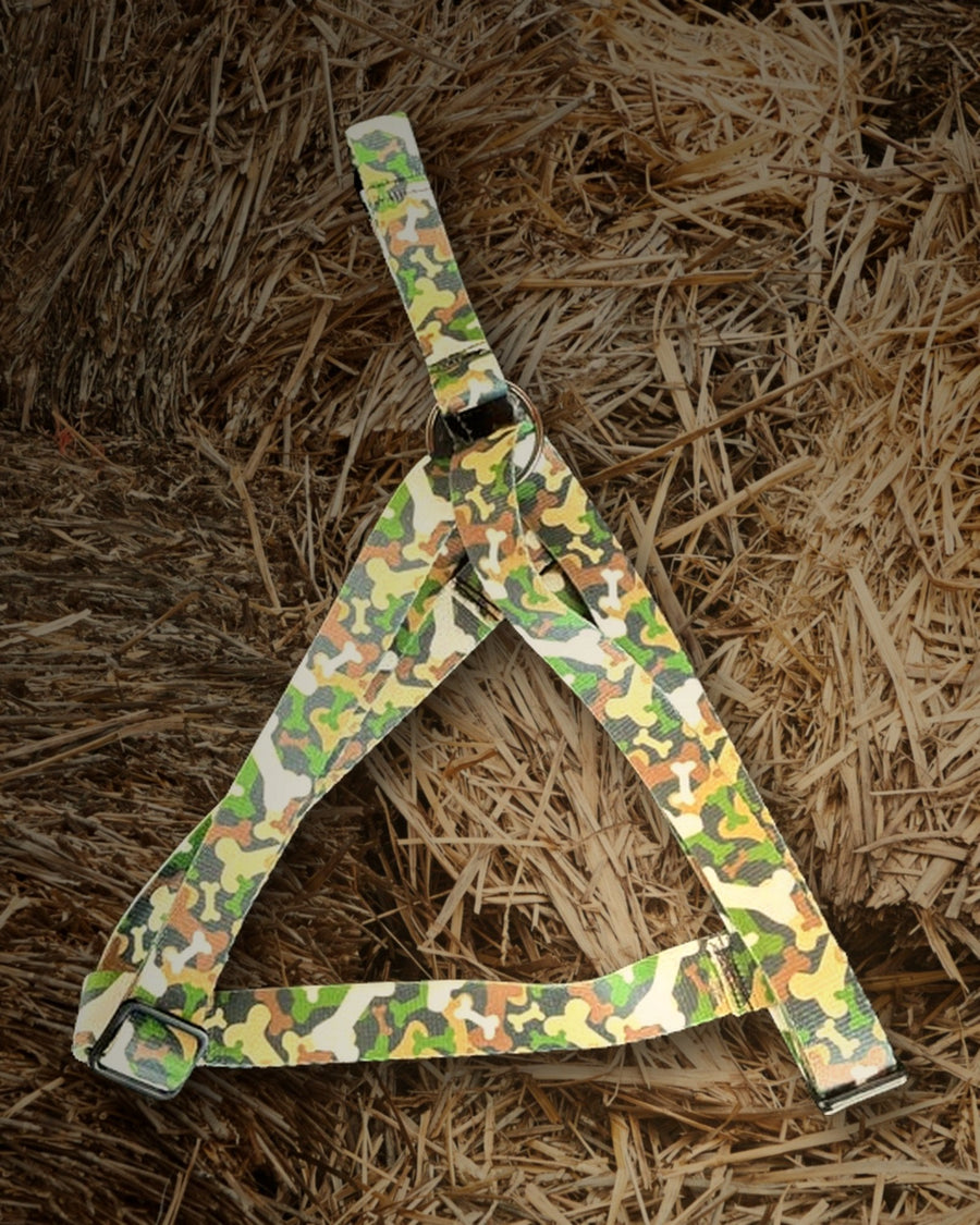 Camo dog leash handmade by Hippie Hound Hut