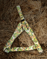 Camo matching dog collar and leash set handmade by Hippie Hound Hut