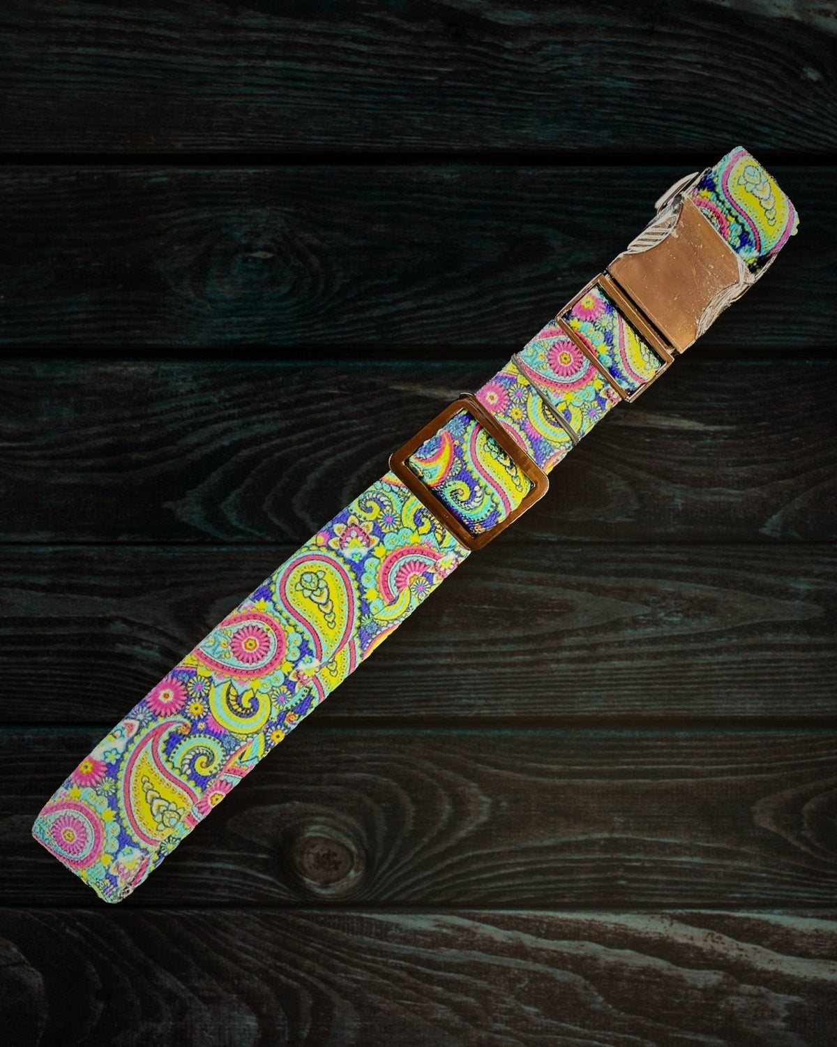 Paisley dog leash handmade by Hippie Hound Hut
