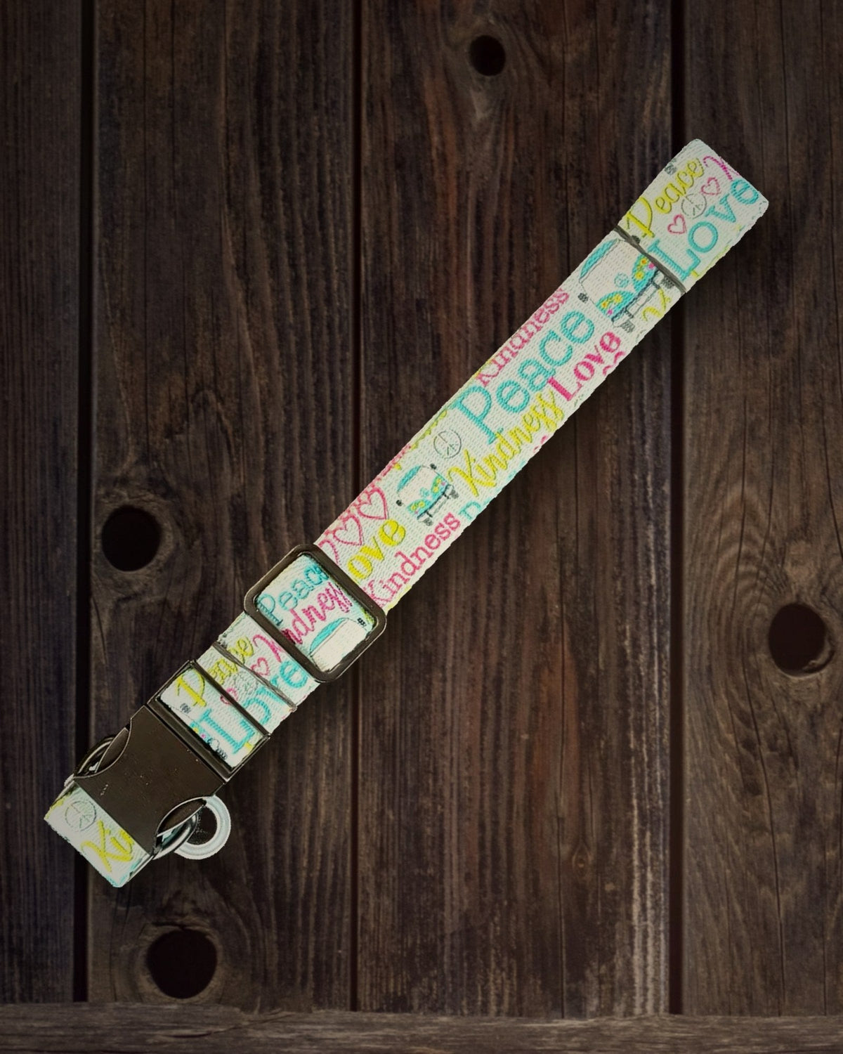 Peace, Love & Bug dog leash handmade by Hippie Hound Hut