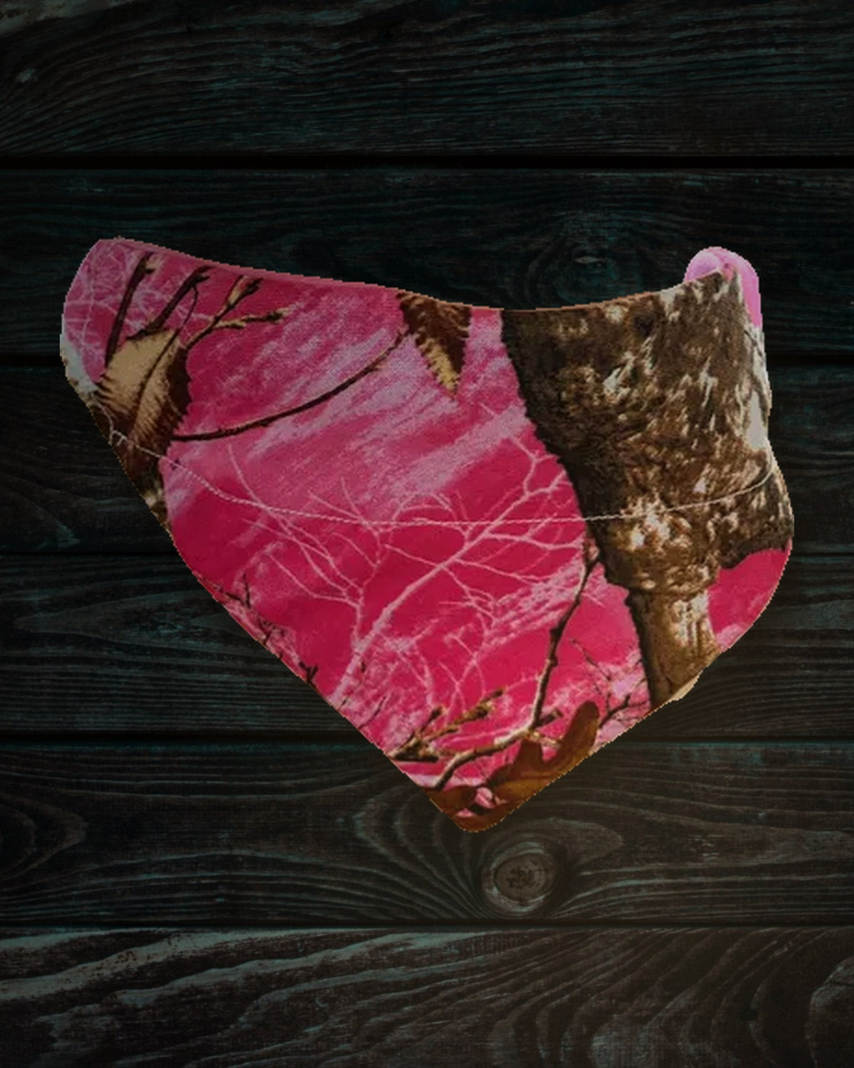 Pink Tree Camo dog bandana from Hippie Hound Hut